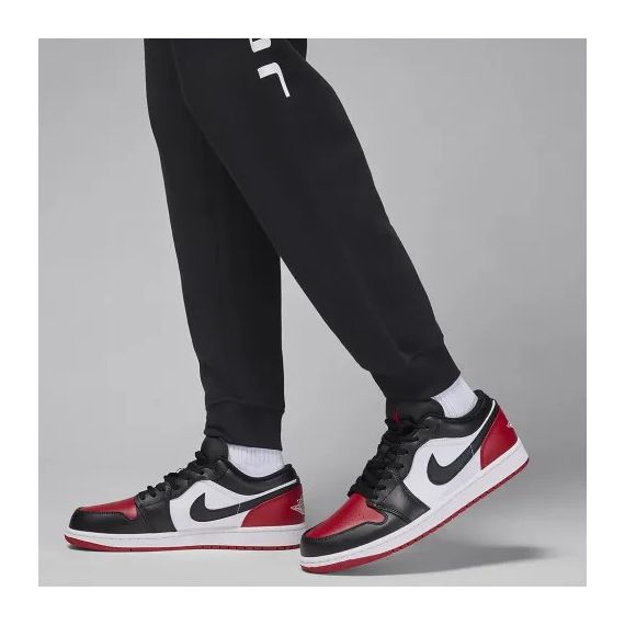 Штани Nike Jordan Ess Air STRCH FLC HQ4645-010, Колір: чорний, Розмір виробника: L, зображення 4 Штани Nike Jordan Ess Air STRCH FLC HQ4645-010, Колір: чорний, Розмір виробника: L, зображення 4