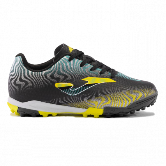 Сороконіжки (шиповки) дитячі Joma EVOLUTION JR чорно-блакитно-жовті EVJW2401TF, Колір: чорний, Розмір виробника: 38