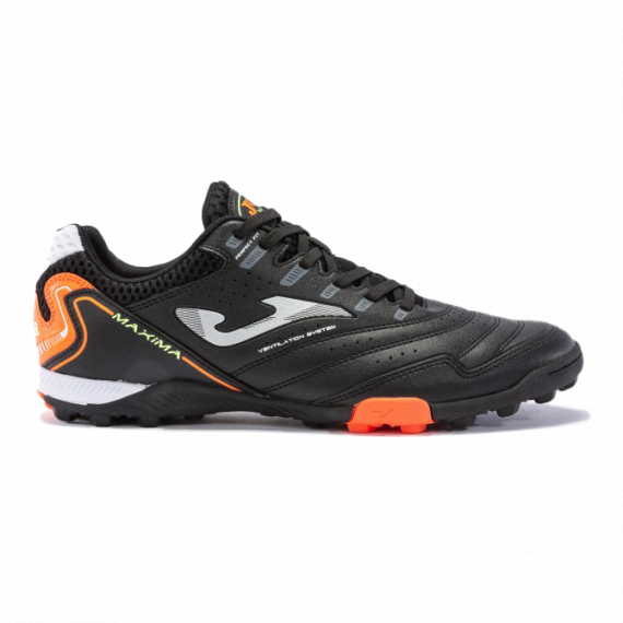 Сороконіжки (шиповки) Joma MAXIMA чорно-жовтогарячі MAXS2301TF, Колір: чорний, Розмір виробника: 41