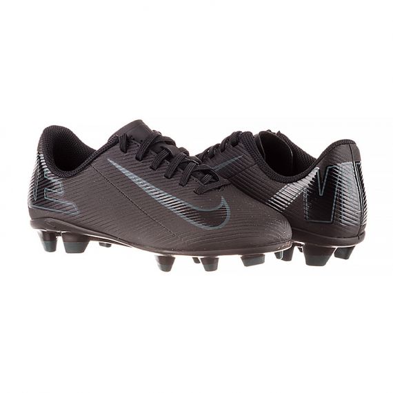 Бутсы Nike JR VAPOR 16 CLUB FG/MG FQ8286-002 детские, Цвет: черный, Размер производителя: 35.5, изображение 2 Бутсы Nike JR VAPOR 16 CLUB FG/MG FQ8286-002 детские, Цвет: черный, Размер производителя: 35.5, изображение 2