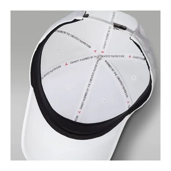 Бейсболка Jordan U J RISE CAP S CB MTL JM HM5750-100, Колір: білий, Розмір: Дорослий, зображення 5