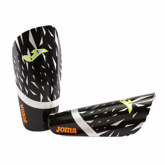 Щитки футбольні Joma SPIDER чорно-срібні 401157.111, Колір: чорний, Розмір виробника: L