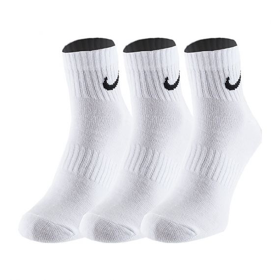 Шкарпетки Nike U ED LTWT ALE 3P 132 SX7677-100, Колір: білий, Розмір: 34-38