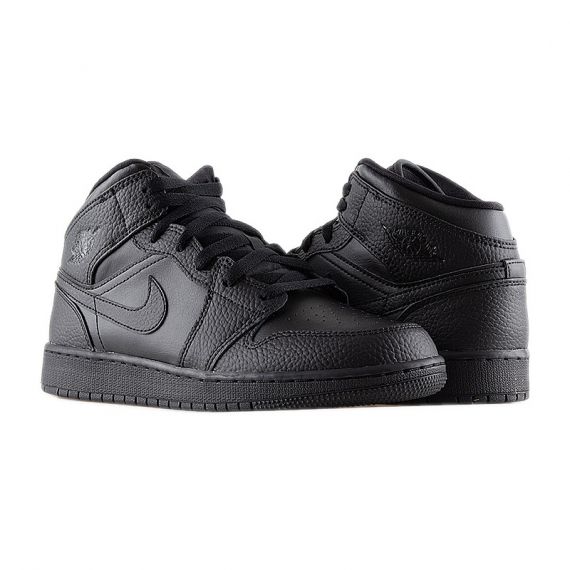 Кроссовки баскетбольные JORDAN AIR MID BG 554725-091, Цвет: черный, Размер производителя: 36, изображение 2 Кроссовки баскетбольные JORDAN AIR MID BG 554725-091, Цвет: черный, Размер производителя: 36, изображение 2