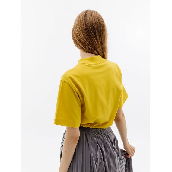 Футболка Puma YONA SUNP Mock Neck Tee 53797741, Колір: жовтий, Розмір виробника: S, зображення 2 Футболка Puma YONA SUNP Mock Neck Tee 53797741, Колір: жовтий, Розмір виробника: S, зображення 2