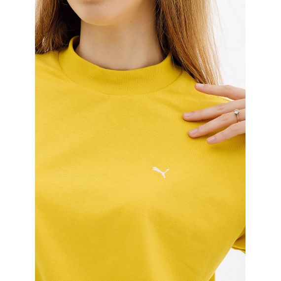 Футболка Puma YONA SUNP Mock Neck Tee 53797741, Колір: жовтий, Розмір виробника: S, зображення 4 Футболка Puma YONA SUNP Mock Neck Tee 53797741, Колір: жовтий, Розмір виробника: S, зображення 4