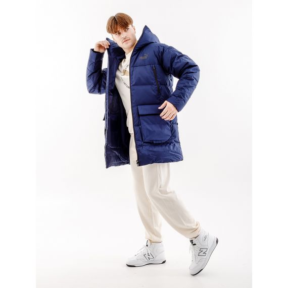 Куртка PUMA Protective Hooded Down Coat 67537806, Колір: синій, Розмір виробника: L, зображення 4 Куртка PUMA Protective Hooded Down Coat 67537806, Колір: синій, Розмір виробника: L, зображення 4