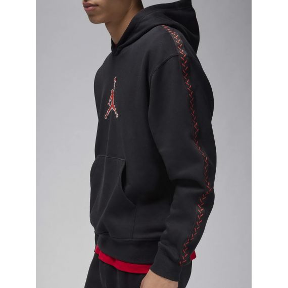 Толстовка JORDAN M J FLT MVP FLC PO FN6352-010, Колір: чорний, Розмір виробника: 2XL, зображення 4