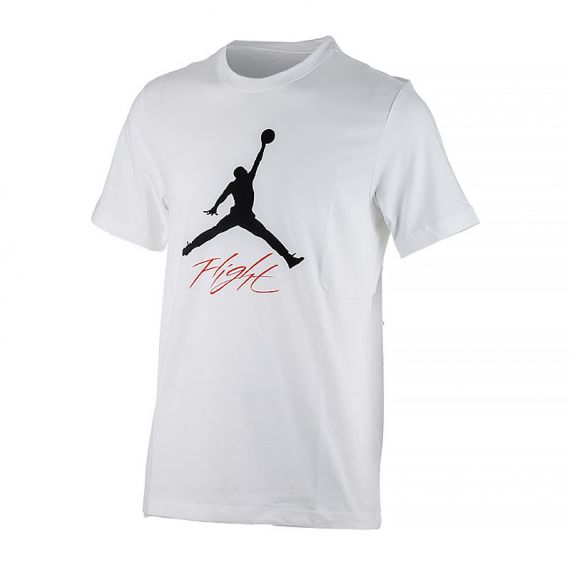 Футболка Jordan JUMPMAN FLIGHT HBR TEE AO0664-100, Цвет: белый, Размер производителя: XL, изображение 2 Футболка Jordan JUMPMAN FLIGHT HBR TEE AO0664-100, Цвет: белый, Размер производителя: XL, изображение 2