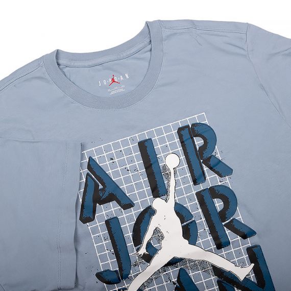 Футболка JORDAN M J BRAND JM STACK SS CREW FN5978-436, Колір: блакитний, Розмір виробника: S, зображення 4