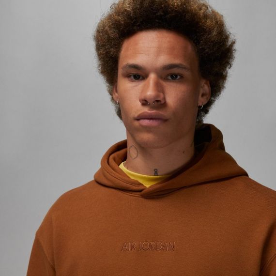 Худи Air Jordan Wordmark Fleece Hoodie Brown FJ1966-281, Колір: коричневий, Розмір виробника: XL, зображення 4