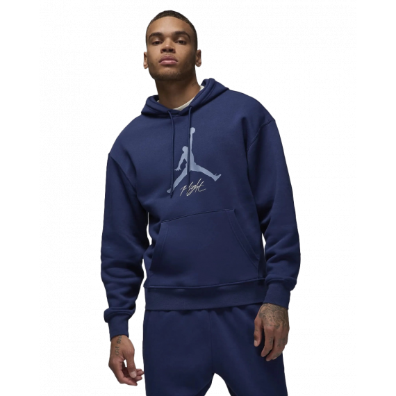 Толстовка JORDAN M J ESS FLC BASELINE HOODIE FD7545-410, Колір: синій, Розмір виробника: S