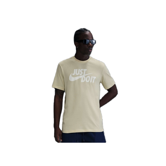 Футболка Nike M NSW TEE JUST DO IT SWOOSH AR5006-229, Колір: бежевий, Розмір виробника: L