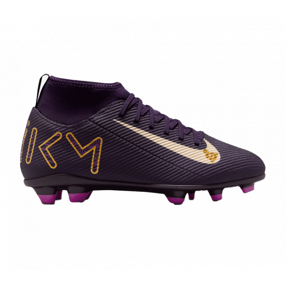 Бутси Nike JR SUPERFLY 10 CLUB KM FG/MG HF6283-500 дитячі, Колір: фіолетовий, Розмір виробника: 37.5