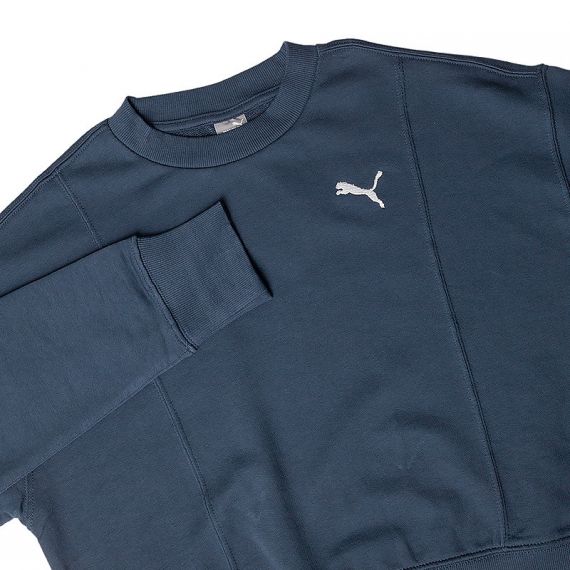 Світшот Puma HER Crew 67310916, Колір: синій, Розмір виробника: XS, зображення 2 Світшот Puma HER Crew 67310916, Колір: синій, Розмір виробника: XS, зображення 2
