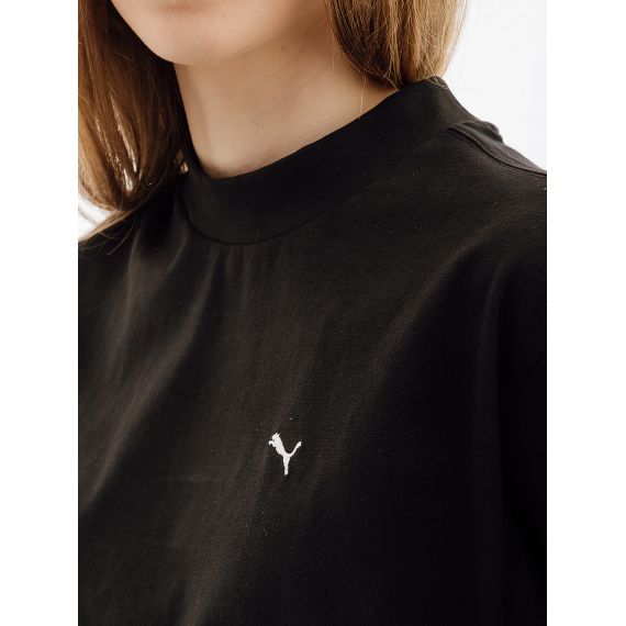 Футболка Puma YONA SUNP Mock Neck Tee 53797701, Колір: чорний, Розмір виробника: XS, зображення 3