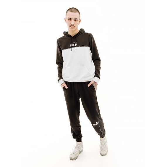 Кофта Puma ESS BLOCK x TAPE Hoodie 67517301, Колір: білий, Розмір виробника: XL, зображення 2 Кофта Puma ESS BLOCK x TAPE Hoodie 67517301, Колір: білий, Розмір виробника: XL, зображення 2