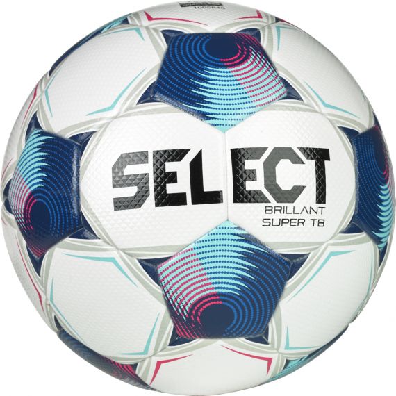 М'яч футбольний SELECT Brillant Super TB v25 (FIFA QUALITY PRO) (002) біло/синій, Колір: білий, Розмір: розмір 4