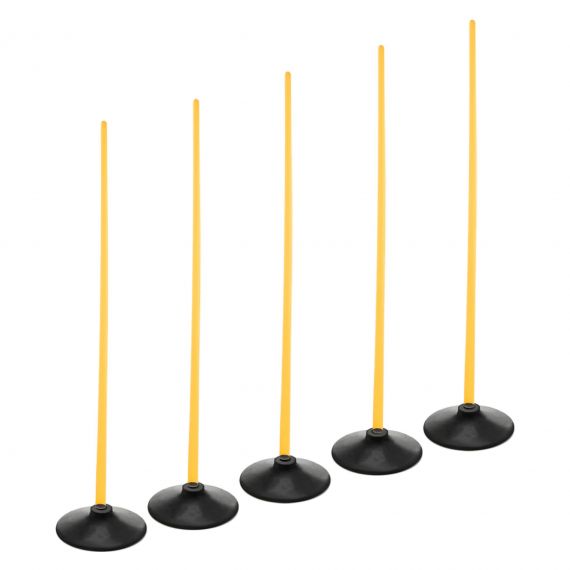 Стійки для дриблінгу з підставками (набір 5 шт) жовтий, Колір: жовтий, зображення 2