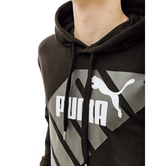 Кофта Puma POWER Graphic Hoodie 67896301, Колір: чорний, Розмір виробника: L, зображення 2 Кофта Puma POWER Graphic Hoodie 67896301, Колір: чорний, Розмір виробника: L, зображення 2