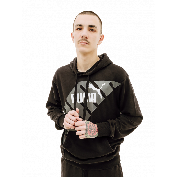 Кофта Puma POWER Graphic Hoodie 67896301, Колір: чорний, Розмір виробника: L