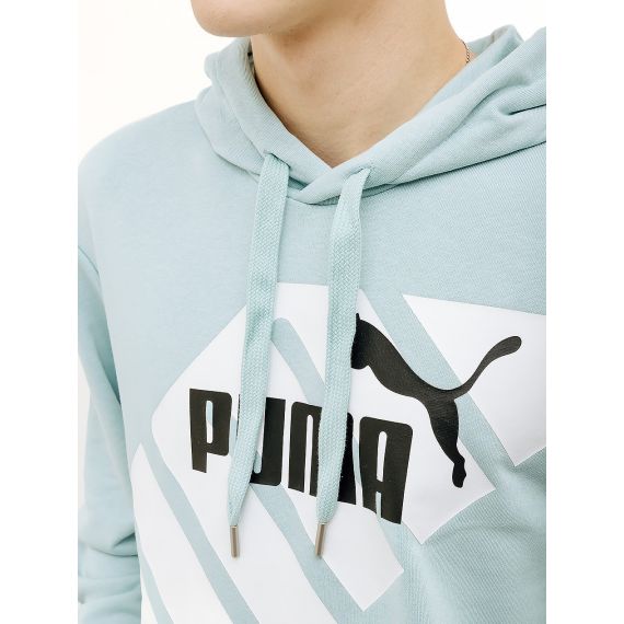 Кофта Puma POWER Graphic Hoodie 67896322, Колір: блакитний, Розмір виробника: L, зображення 3 Кофта Puma POWER Graphic Hoodie 67896322, Колір: блакитний, Розмір виробника: L, зображення 3