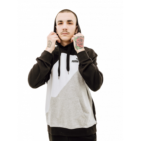 Кофта Puma POWER Colorblock Hoodie 67893101, Колір: чорний, Розмір виробника: L