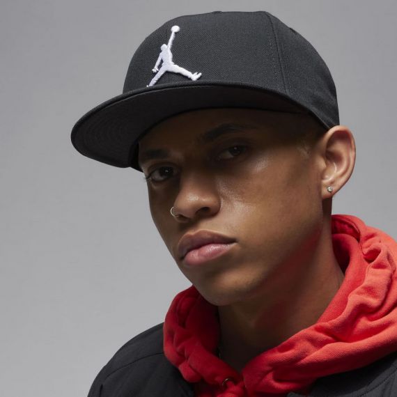 Бейсболка Jordan U PRO CAP S FB JUMPMAN FV5296-010, Колір: чорний, Розмір: Дорослий, зображення 2