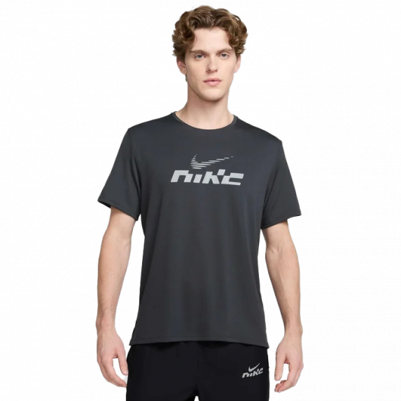 Футболка Nike M DF UV MILER FLASH SS IB4127-070, Колір: темно-сірий, Розмір виробника: L