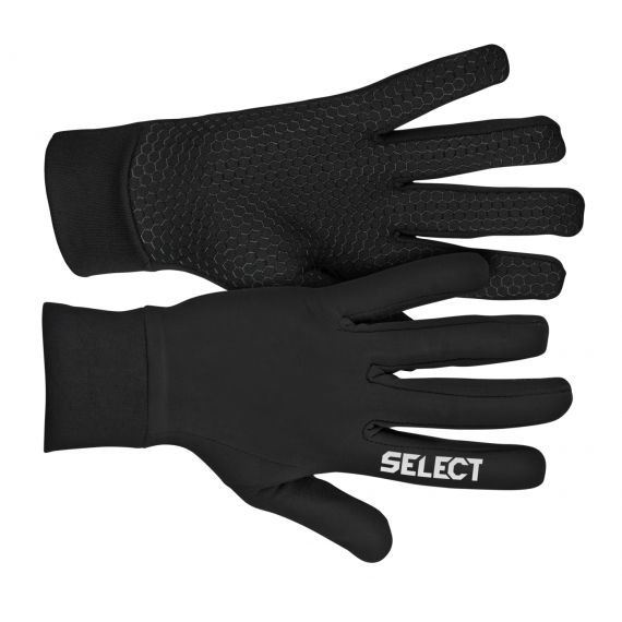 Рукавички ігрові SELECT Player Gloves Winter v23 (111) чорний, Колір: чорний, Розмір рукавичок: 10