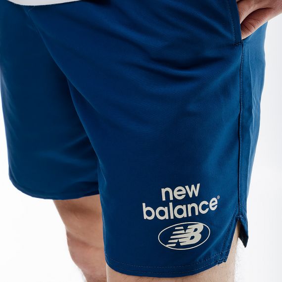 Шорты New Balance Essentials Reimagined Woven MS31519ATE, Цвет: синий, Размер производителя: XL, изображение 2 Шорты New Balance Essentials Reimagined Woven MS31519ATE, Цвет: синий, Размер производителя: XL, изображение 2