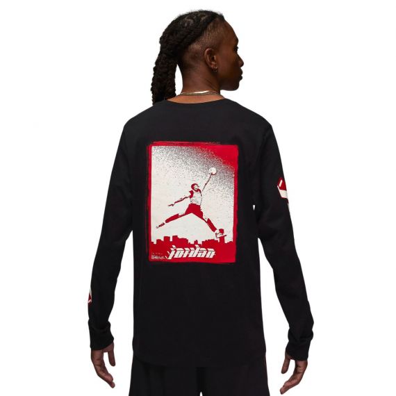 Кофта JORDAN J BRAND LS GFX CREW FN5976-010, Цвет: черный, Размер производителя: S, изображение 3 Кофта JORDAN J BRAND LS GFX CREW FN5976-010, Цвет: черный, Размер производителя: S, изображение 3