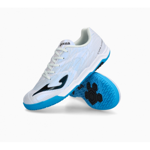 Футзалки детские белые Joma EVOLUTION EVJW2532IN, Цвет: белый, Размер производителя: 38, изображение 2 Футзалки детские белые Joma EVOLUTION EVJW2532IN, Цвет: белый, Размер производителя: 38, изображение 2