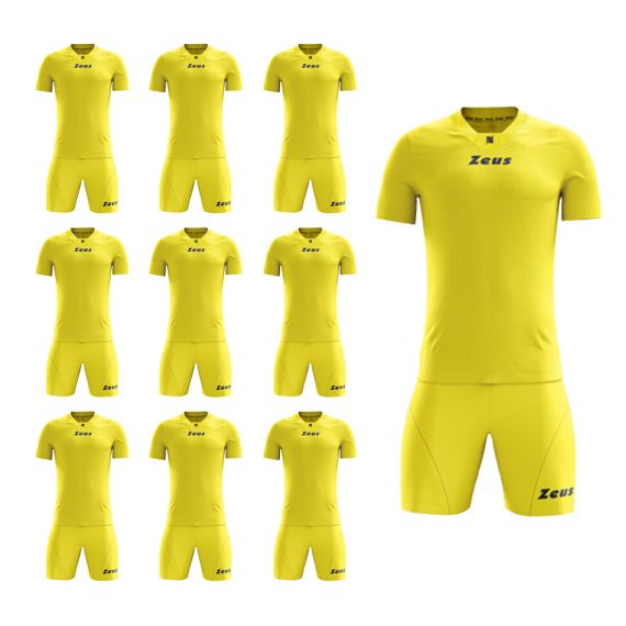 Футбольна форма для команди Zeus KIT PROMO жовтий (10 комплектів), Колір: жовтий