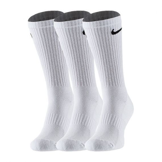 Шкарпетки Nike U EVERYDAY CSH CRW 3PR 132 SX7664-100, Колір: білий, Розмір: 38-42