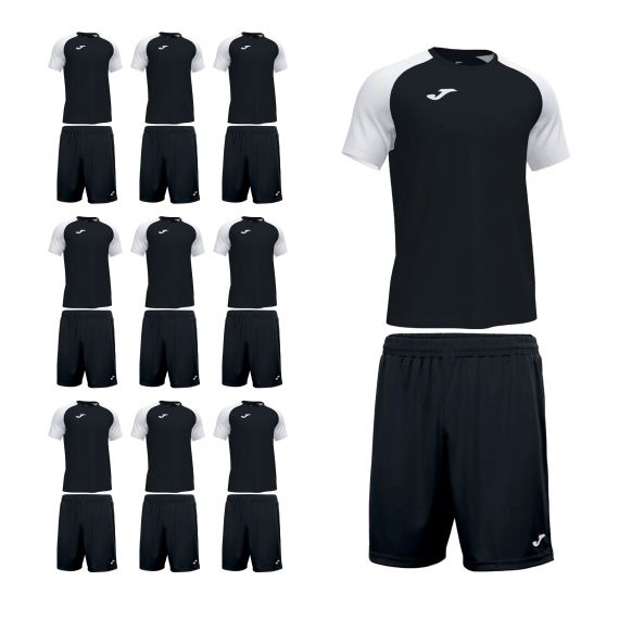 Комплект футбольної форми на команду Joma ACADEMY IV (101968.102/100053.100), Колір: чорний