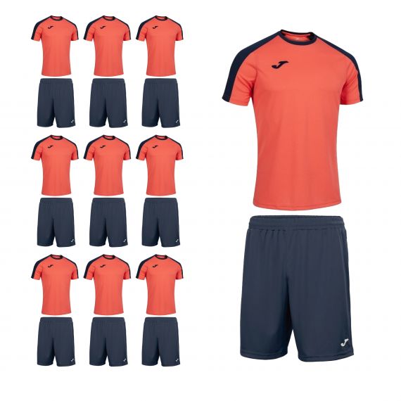 Комплект футбольної форми на команду Joma ECO CHAMPIONSHIP (102748.093/100053.331), Колір: помаранчевий