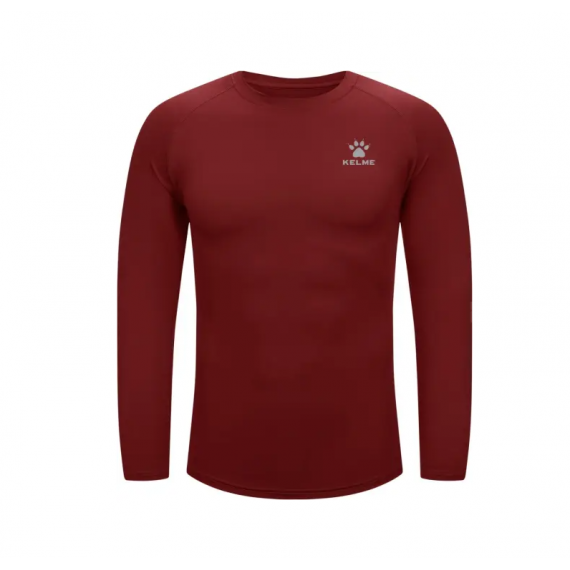 Термобілизна футболка з довгим рукавом Kelme бордова 7461TL1049.9609, Колір: бордовий, Розмір виробника: 2XL