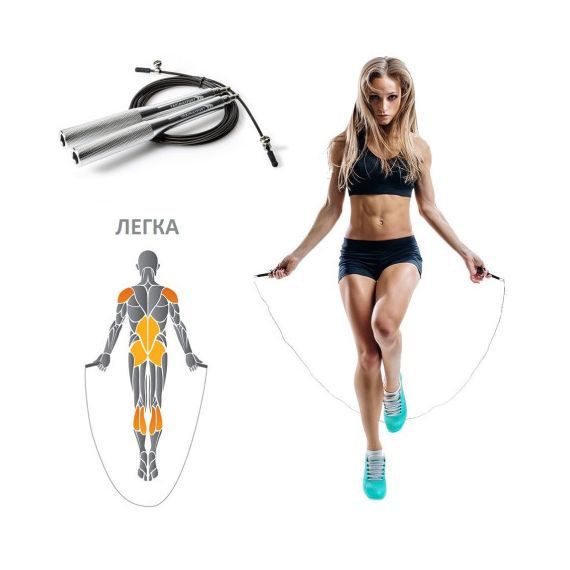 Скакалка Yakimasport металева 100338, зображення 2