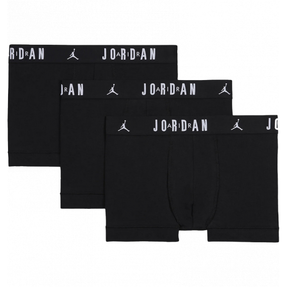 Труси-боксерки Jordan JHM MENS FLIGHT COTTON 3PK TRU JM0693-023, Колір: чорний, Розмір виробника: XL