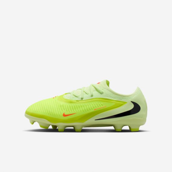 Бутси дитячі Nike JR PHANTOM 6 LOW PRO FG/MG HM9204-800, Колір: салатовий, Розмір виробника: 38.5, зображення 2