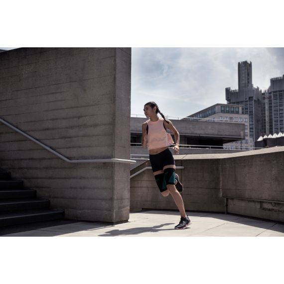 Компресійні рукава до стегна Reebok Knitted Compression Thigh Sleeve, Колір: чорний, Розмір виробника: S, зображення 6