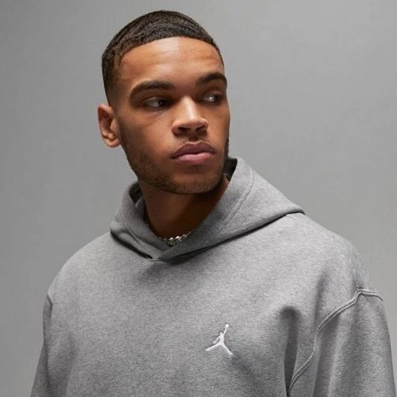 Толстовка JORDAN M J ESS FLC PO FJ7774-091, Колір: сірий, Розмір виробника: М, зображення 4