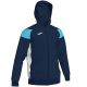 Олимпийка с капюшоном Joma CREW III 101271.342 темно-сине-голубая, Цвет: голубой, Размер производителя: S Олимпийка с капюшоном Joma CREW III 101271.342 темно-сине-голубая, Цвет: голубой, Размер производителя: S