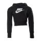 Кофта Nike G NSW CLUB FT CROP HOODIE HBR DC7210-010, Цвет: черный, Размер производителя: 122-128 Кофта Nike G NSW CLUB FT CROP HOODIE HBR DC7210-010, Цвет: черный, Размер производителя: 122-128