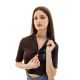 Топ жіночий Nike W NSW TOP SS RIB SU FJ5253-220, Колір: коричневий, Розмір виробника: L Топ жіночий Nike W NSW TOP SS RIB SU FJ5253-220, Колір: коричневий, Розмір виробника: L