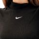Футболка Nike W NSW ESSNTL RIB MOCK SS TOP DV7958-010, Колір: чорний, Розмір виробника: L, зображення 3 Футболка Nike W NSW ESSNTL RIB MOCK SS TOP DV7958-010, Колір: чорний, Розмір виробника: L, зображення 3