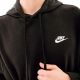 Толстовка Nike M NSW CLUB HOODIE PO FT CZ7857-010, Колір: чорний, Розмір виробника: 2XL, зображення 3 Толстовка Nike M NSW CLUB HOODIE PO FT CZ7857-010, Колір: чорний, Розмір виробника: 2XL, зображення 3