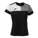 Футболка жіноча Joma CREW V чорно-сіро-біла 901856.111, Колір: чорний, Розмір виробника: S